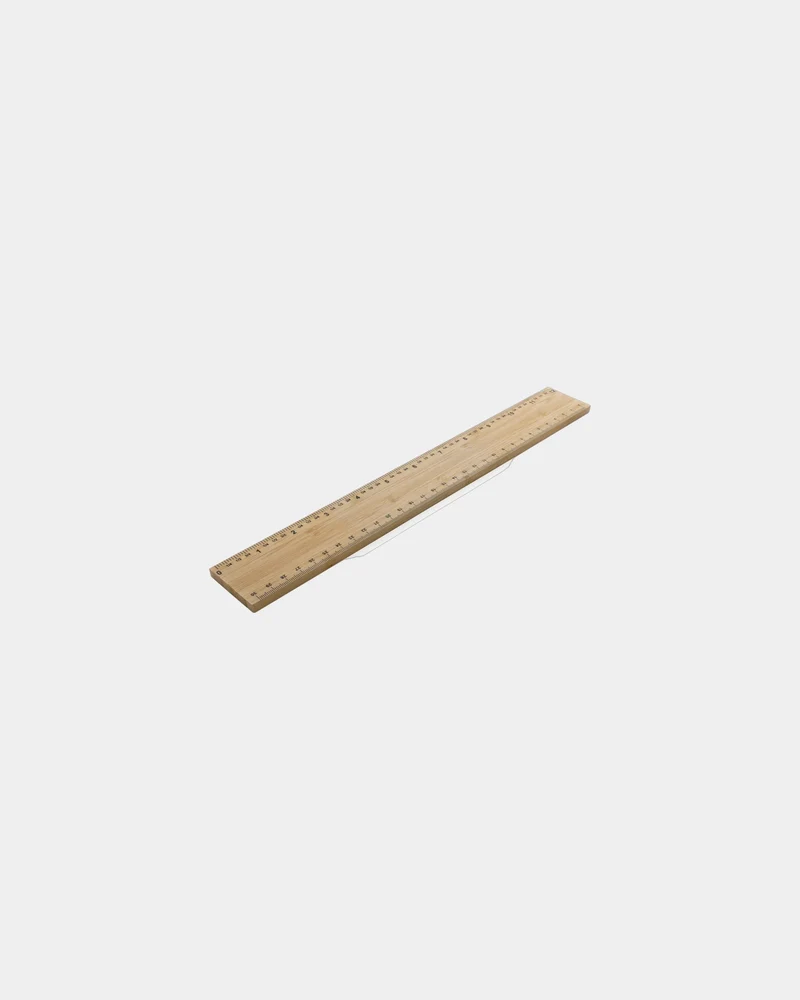 Regla de bambú FSC 30cm doble cara para personalizar