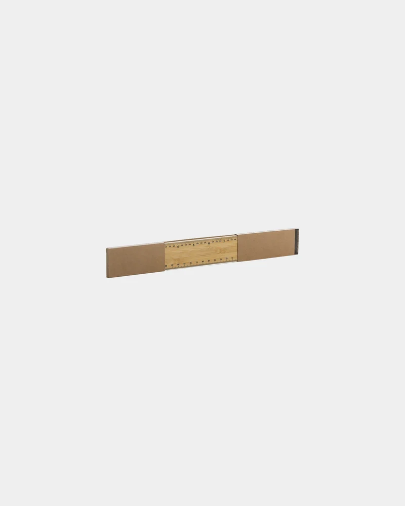 Regla de bambú FSC 30cm doble cara para personalizar