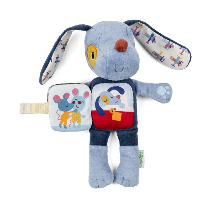 Libro de Tela y Peluche Jules el perro - Lilliputiens
