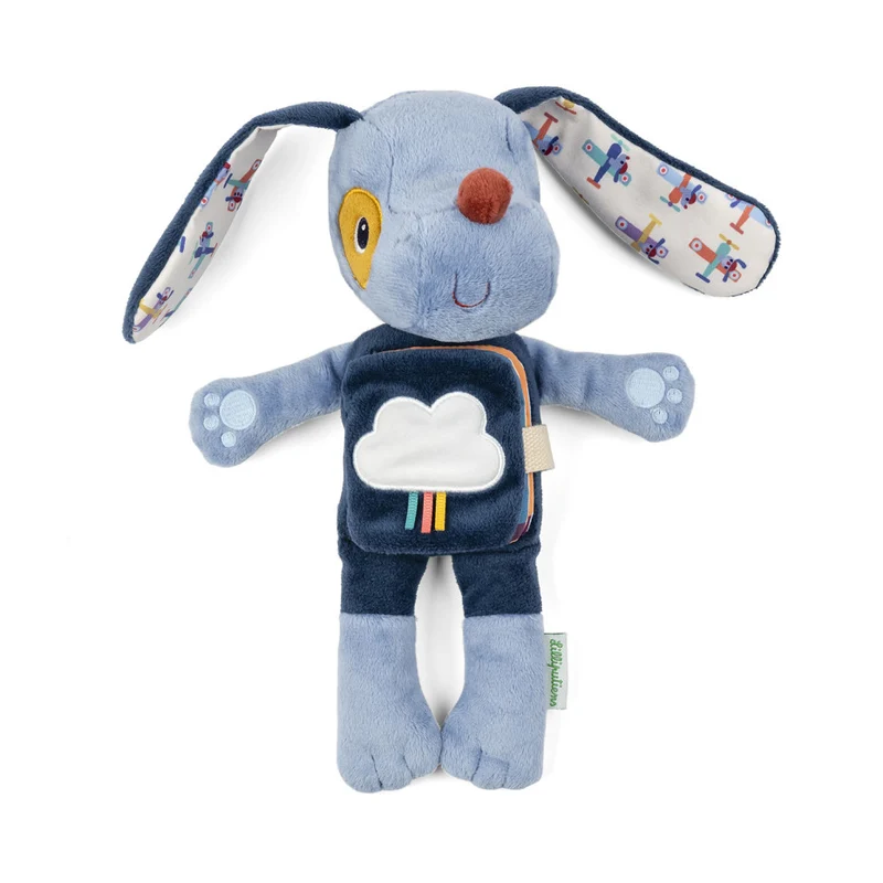 Libro de Tela y Peluche Jules el perro - Lilliputiens