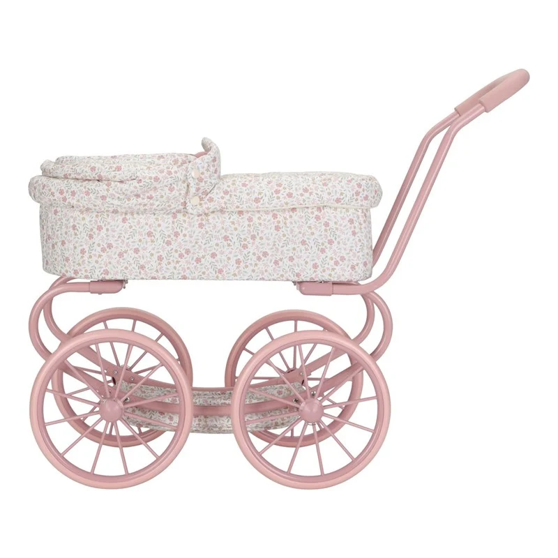 Carrito Muñecas de Metal con Flores - Little Dutch