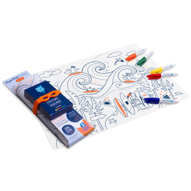 Mantel silicona reutilizable SURF - Super Petit