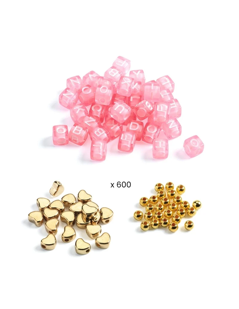 Perlas alfabeto doradas - Djeco