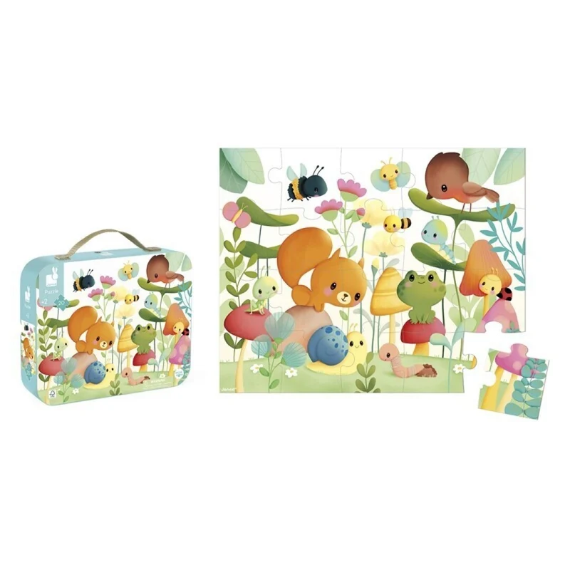 Puzzle Los compañeros del jardín - Janod