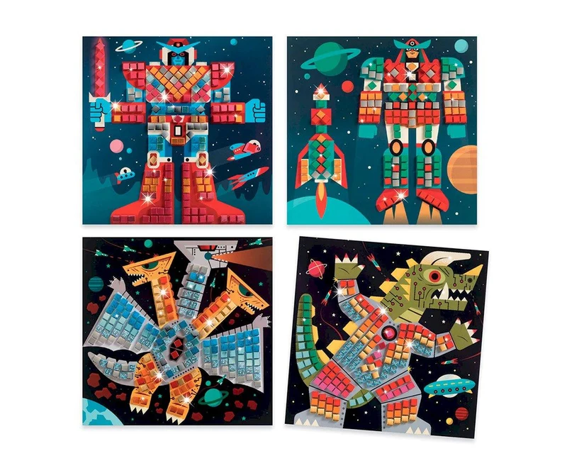 Collage mosaicos Space battle - Djeco