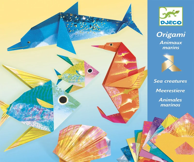 Papiroflexia origami Animales marinos - Djeco