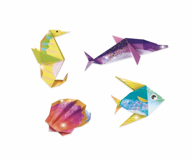 Papiroflexia origami Animales marinos - Djeco