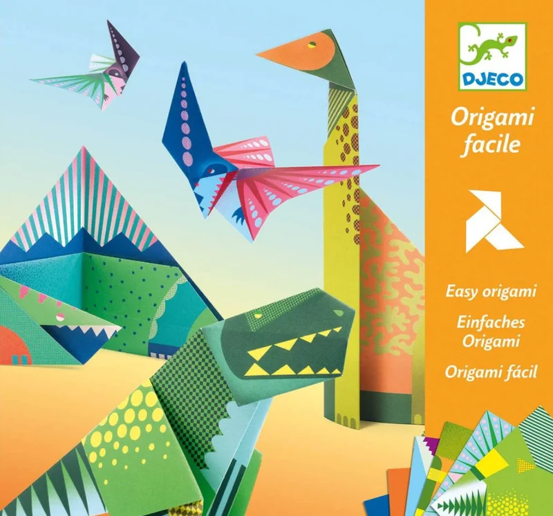 Papiroflexia Origami Dinosaurios - Djeco