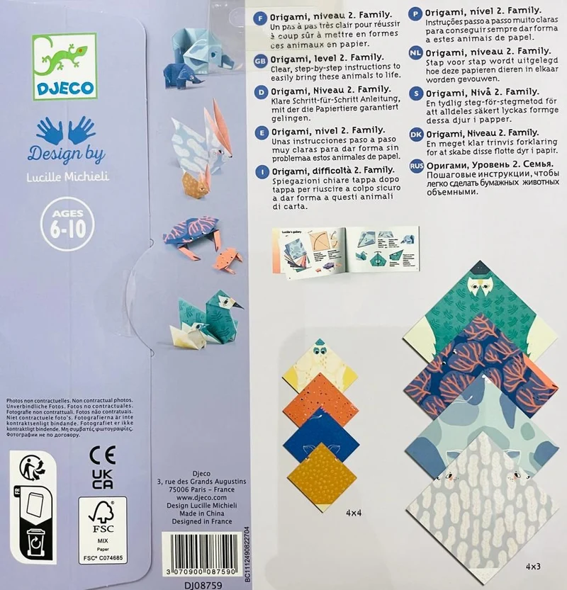 Papiroflexia Origami Familia - Djeco