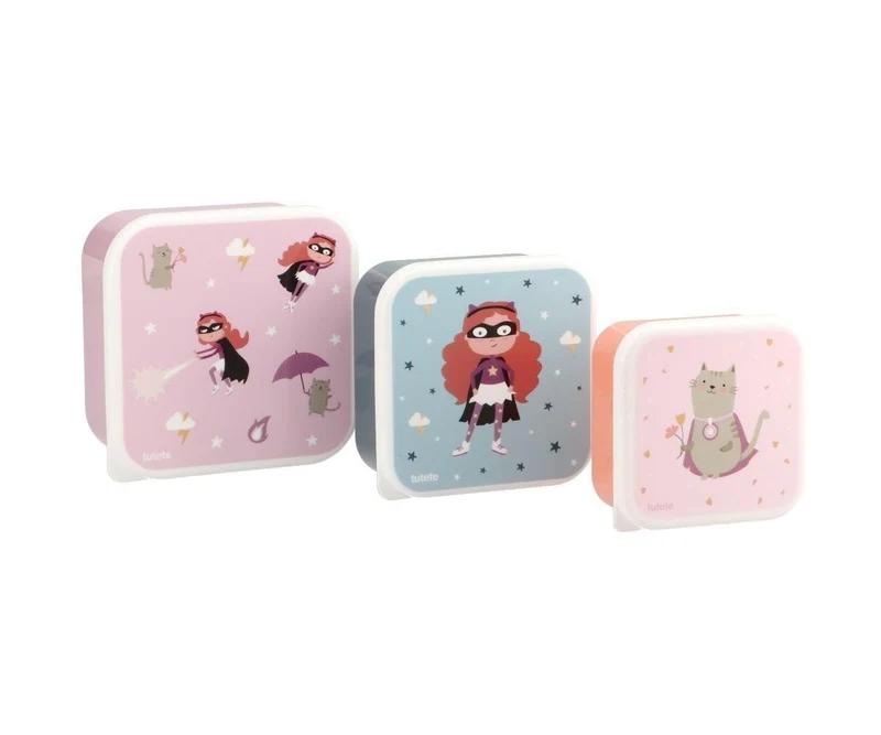 3 cajas almuerzo Fantastic Girl
