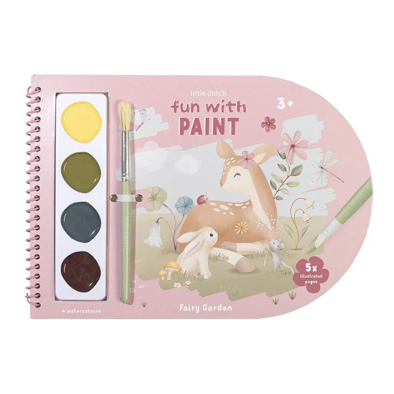 Libro Acuarelas Fairy Garden - Little Dutch