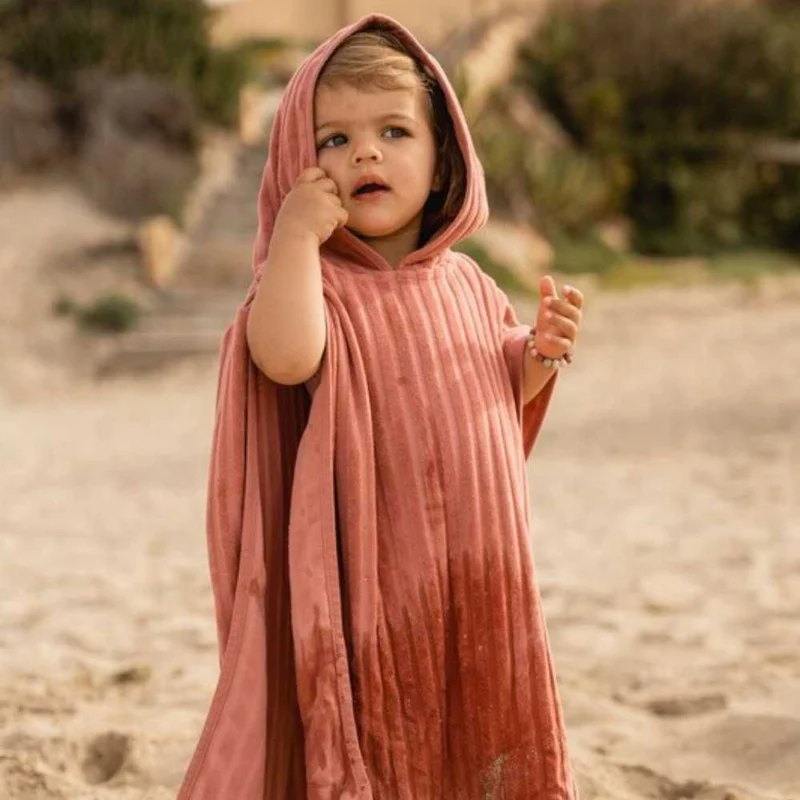 Poncho rosa rubor