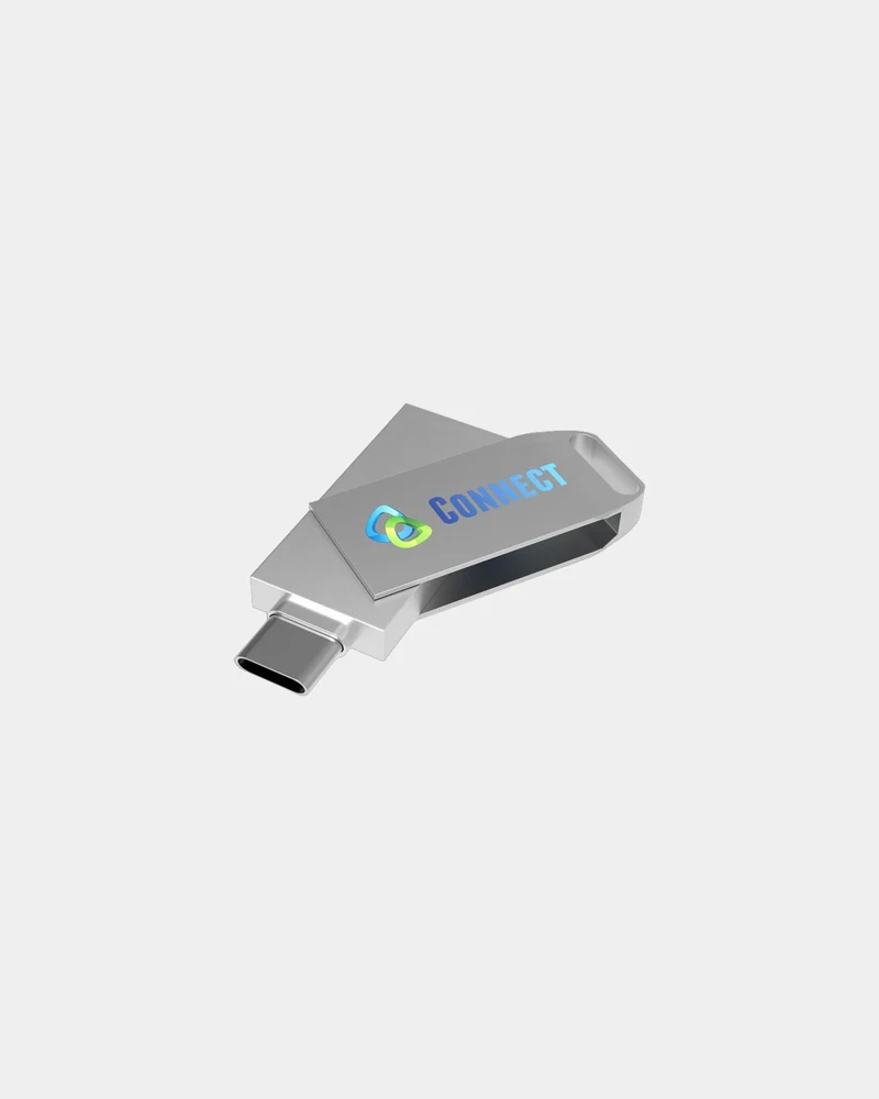Memoria USB dual USB-C metálica para personalizar