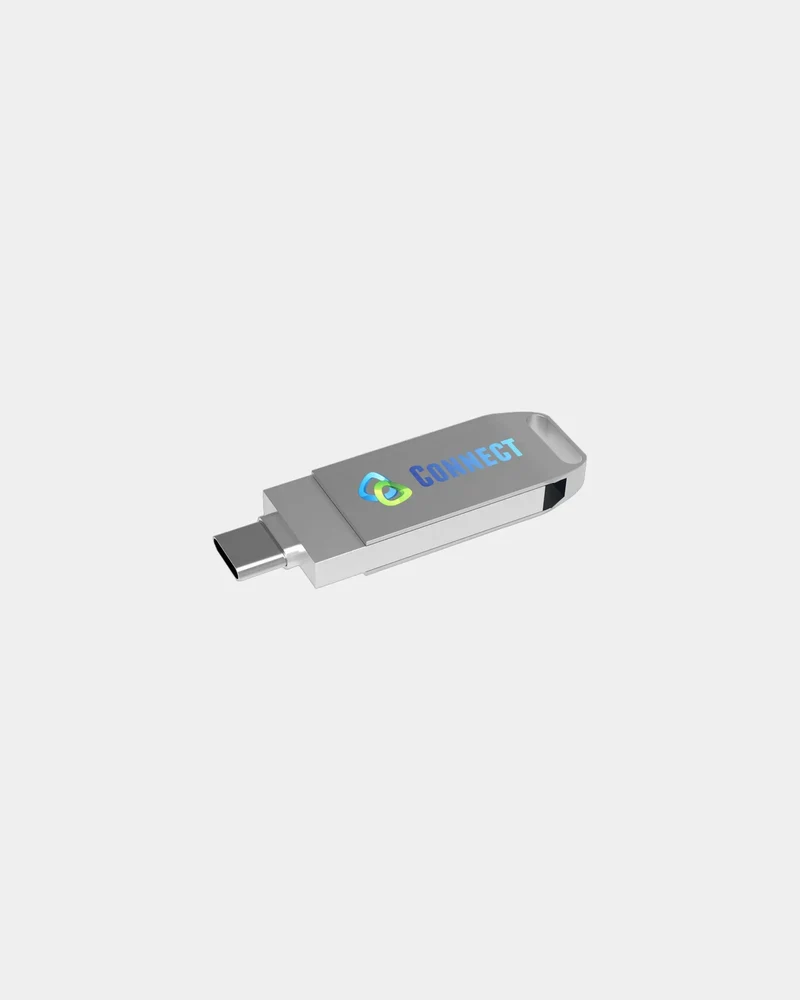 Memoria USB dual USB-C metálica para personalizar