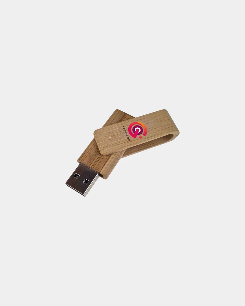 Memoria USB de bambú Twister Eco para personalizar