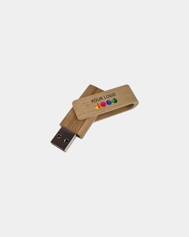 Memoria USB de bambú Twister Eco para personalizar