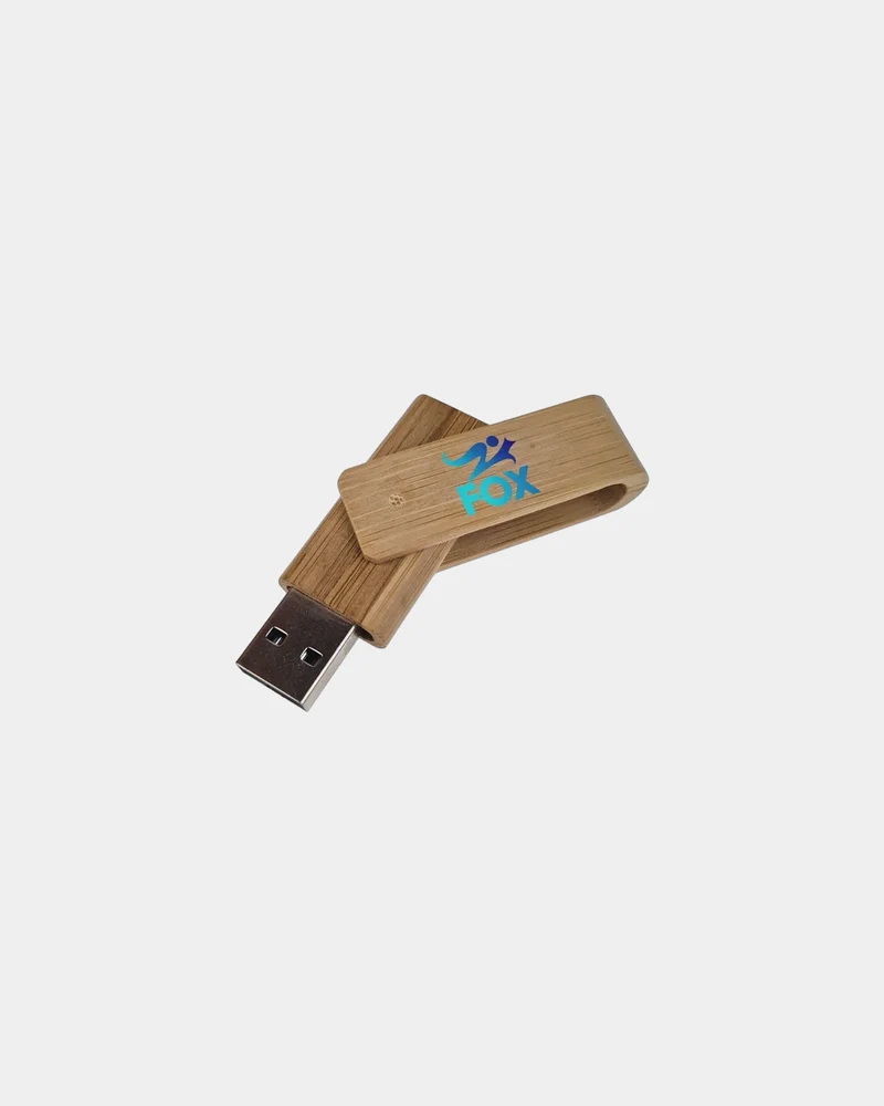 Memoria USB de bambú Twister Eco para personalizar