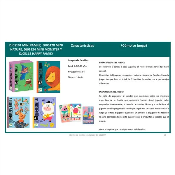 Cartas Mini Family Djeco