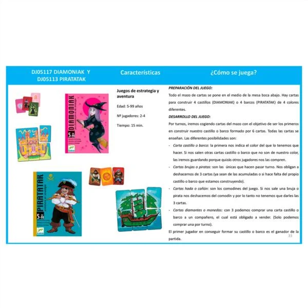 Cartas Diamoniak Djeco