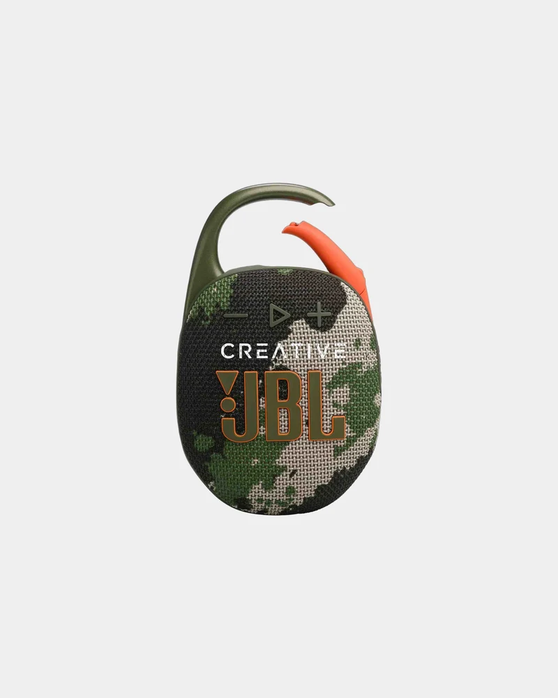 Altavoz JBL Clip 5 IP67 con mosquetón para personalizar
