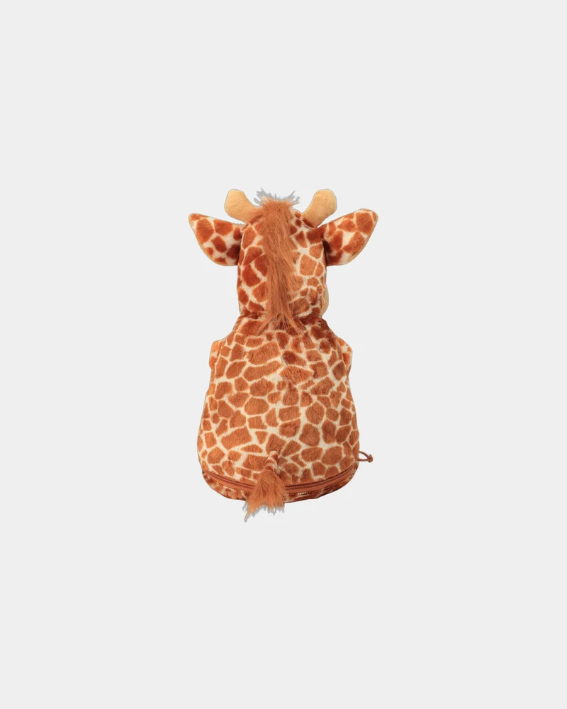 Peluche jirafa con cremallera para personalizar