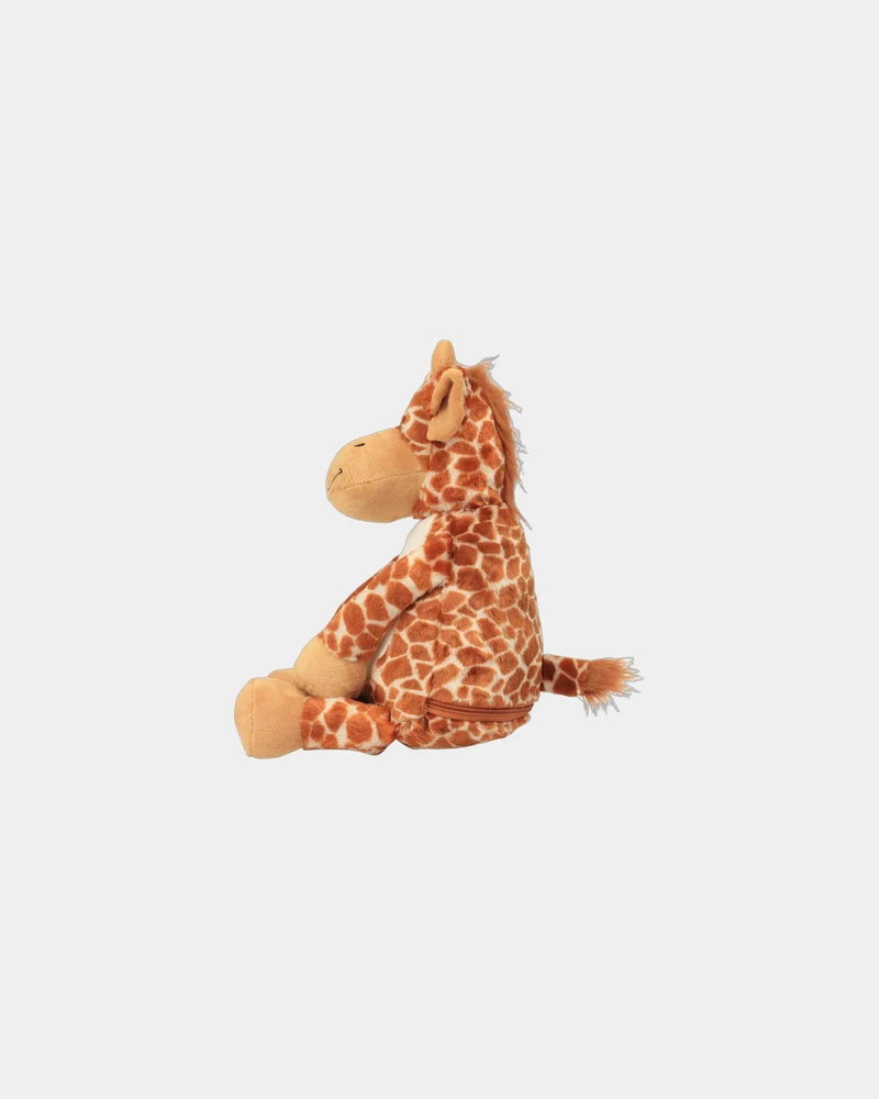 Peluche jirafa con cremallera para personalizar