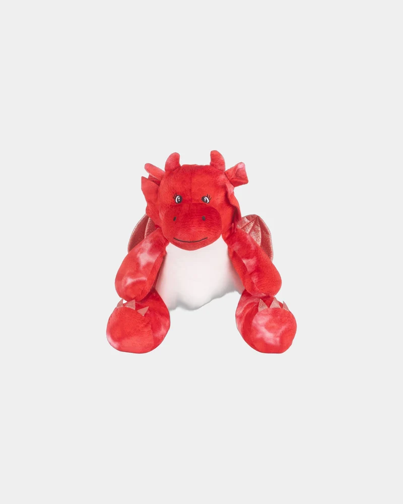 Peluche dragón cremallera 39 cm para personalizar