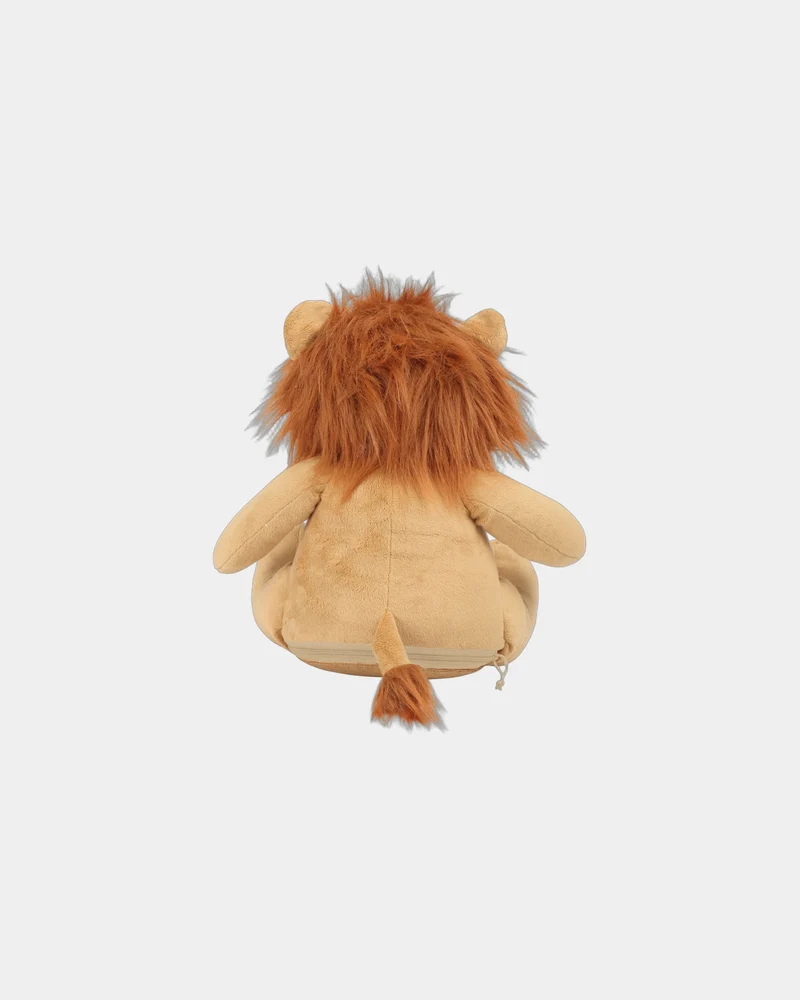 Peluche zippada león 42 cm para personalizar