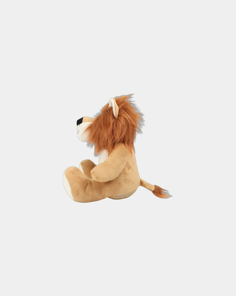 Peluche zippada león 42 cm para personalizar