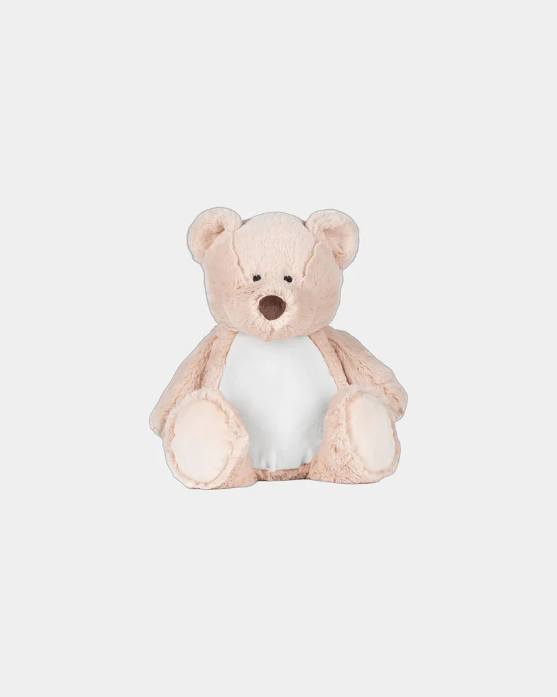 Peluche oso con cremallera 45 cm para personalizar