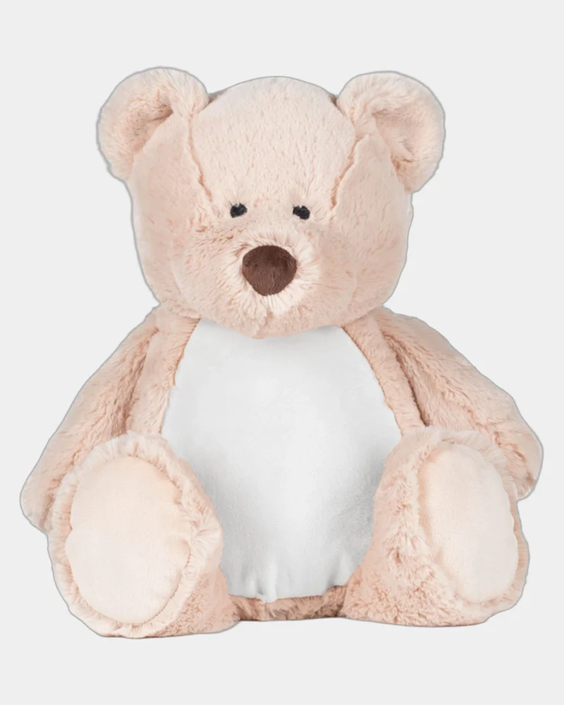 Peluche oso con cremallera 45 cm para personalizar