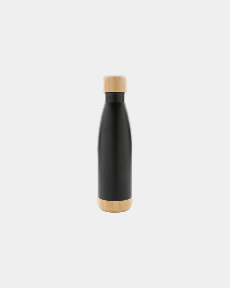 Botella térmica acero bambú 520ml para personalizar