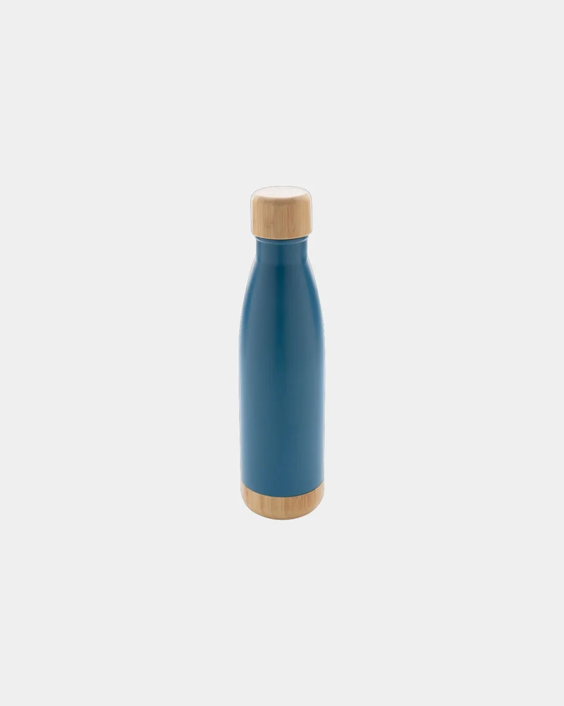 Botella térmica acero bambú 520ml para personalizar