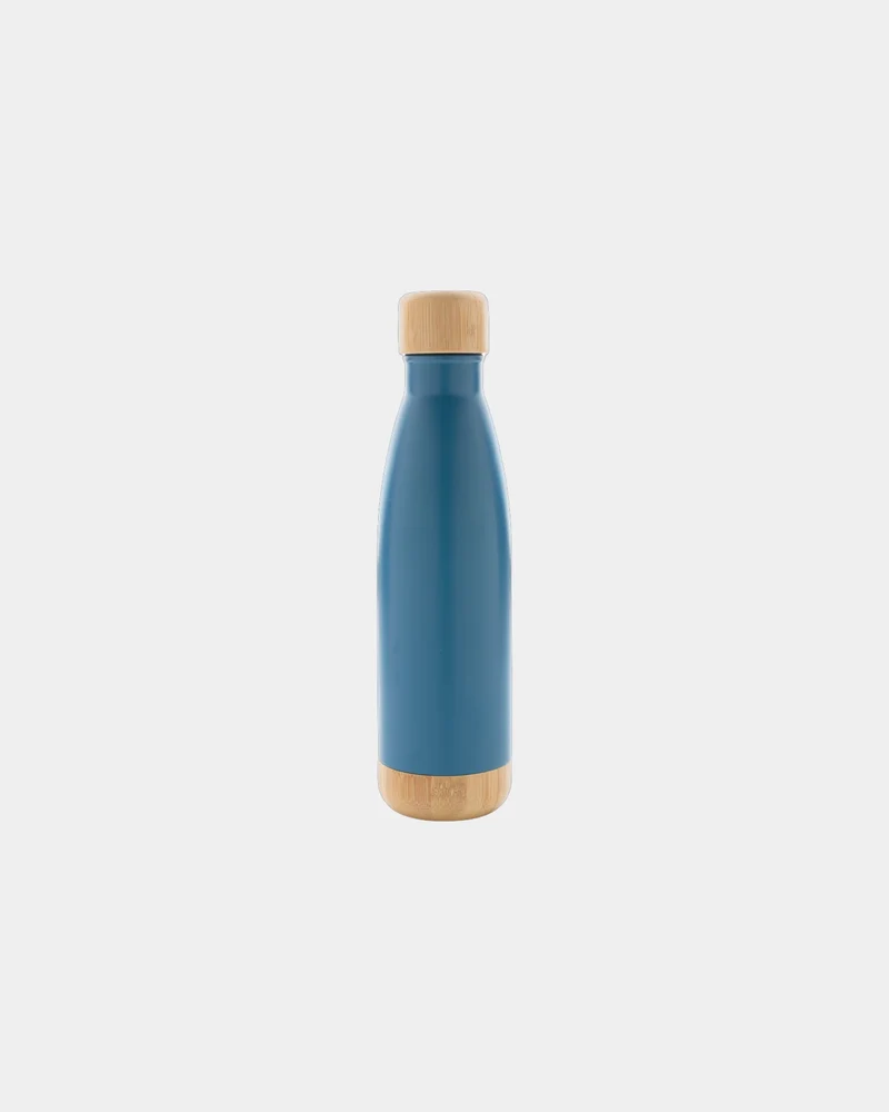 Botella térmica acero bambú 520ml para personalizar