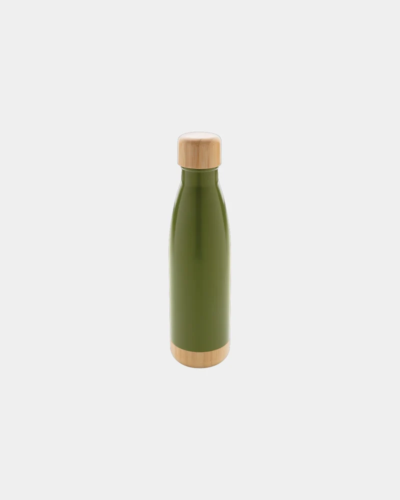 Botella térmica acero bambú 520ml para personalizar