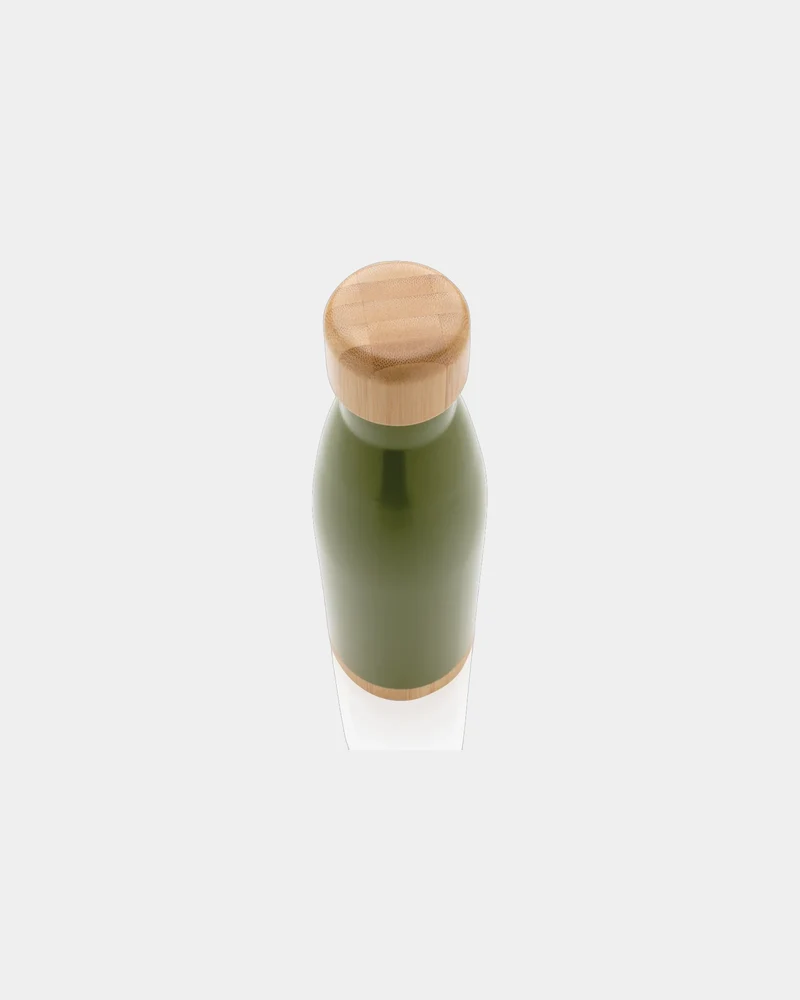 Botella térmica acero bambú 520ml para personalizar