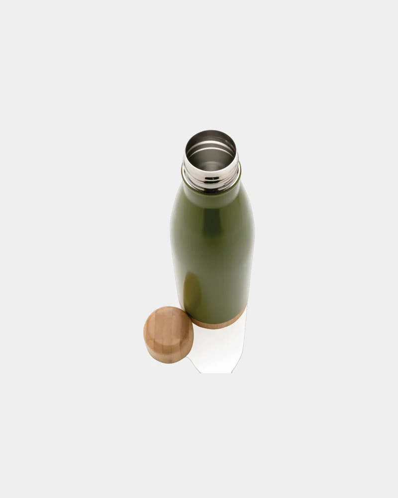 Botella térmica acero bambú 520ml para personalizar