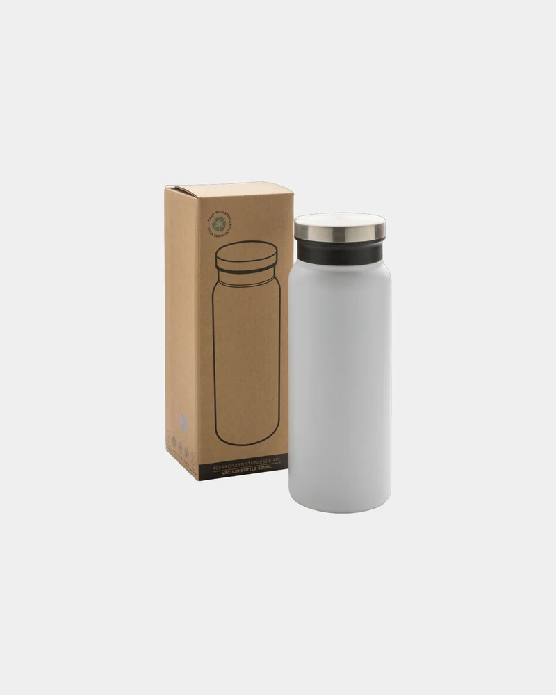 Botella térmica acero reciclado RCS 600ml para personalizar