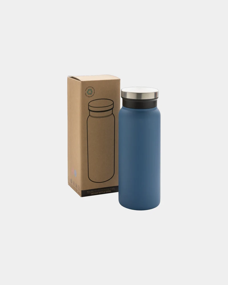 Botella térmica acero reciclado RCS 600ml para personalizar