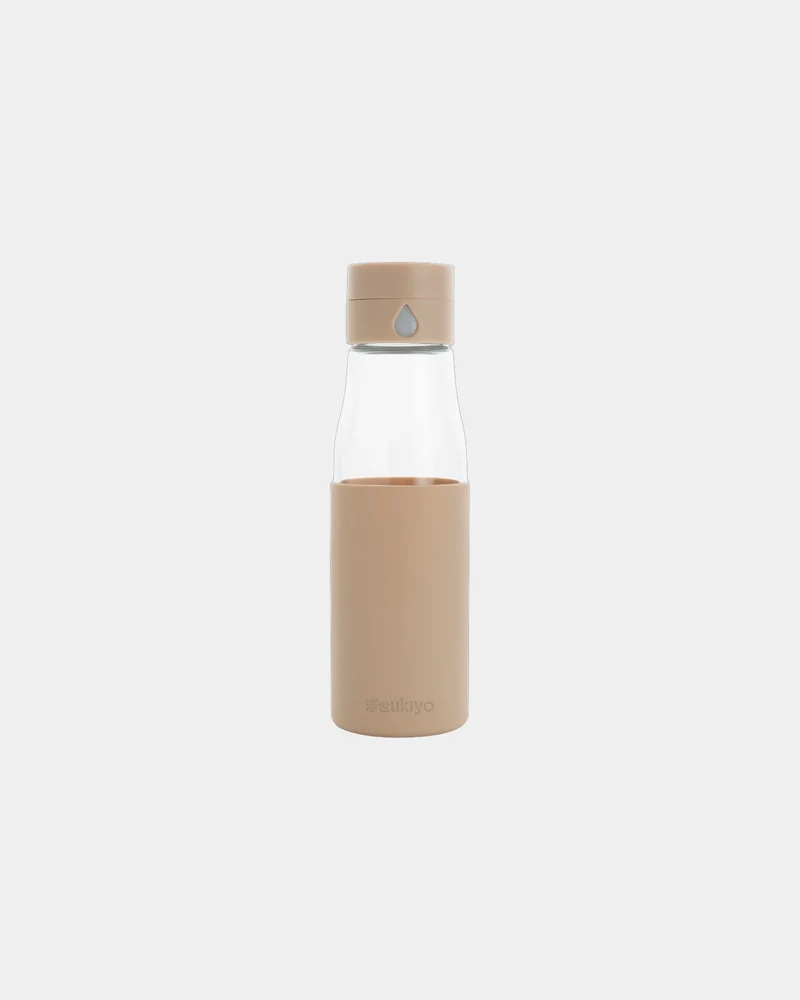 Botella de vidrio 600ml con contador para personalizar
