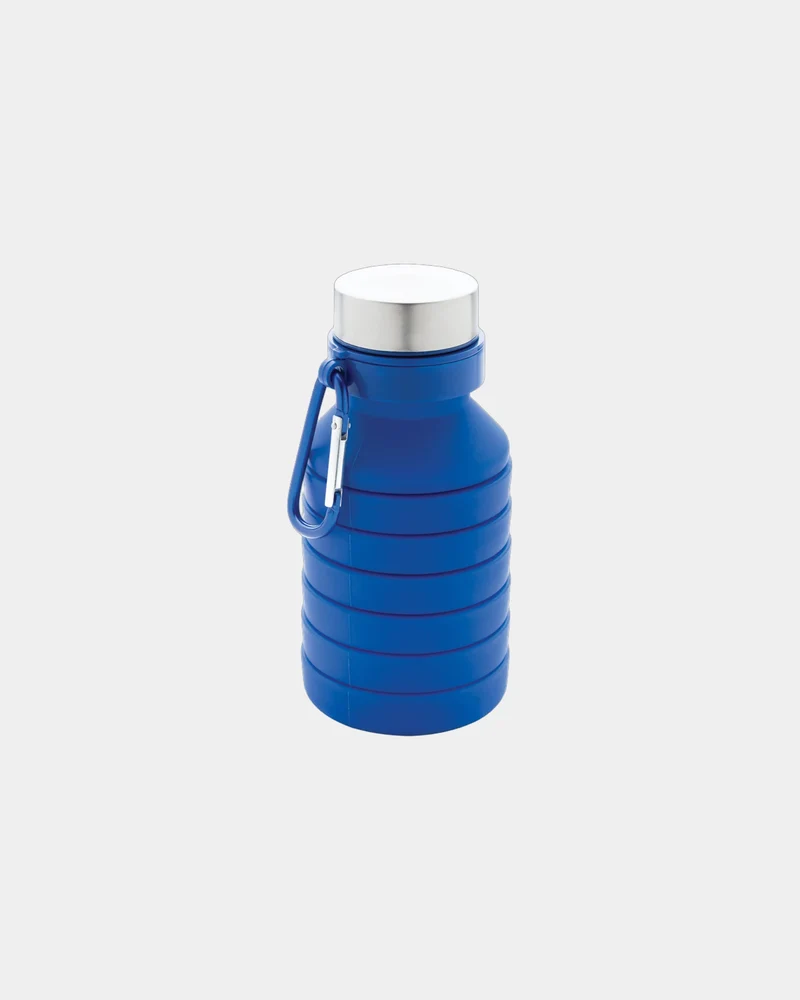 Botella plegable de silicona 550ml para personalizar