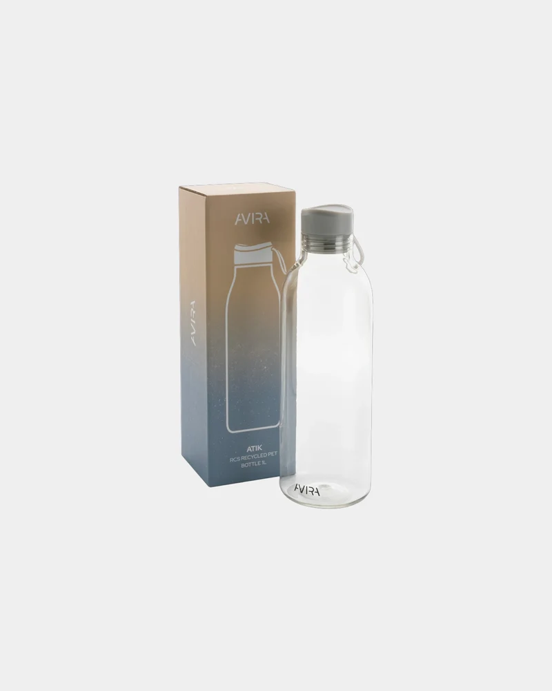 Botella reciclada RPET Atik 1L para personalizar