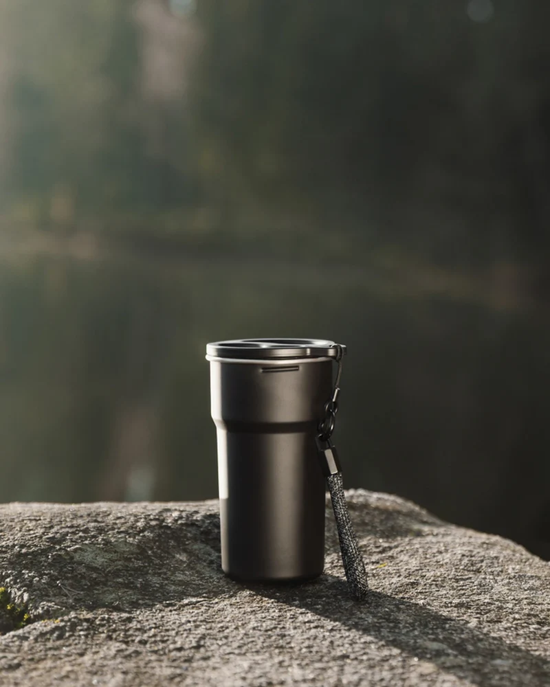 Set de 4 tazas acero reciclado Vinga Parks para personalizar