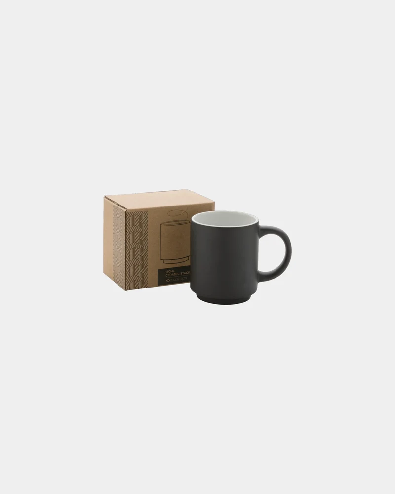 Taza cerámica apilable 180ml para personalizar