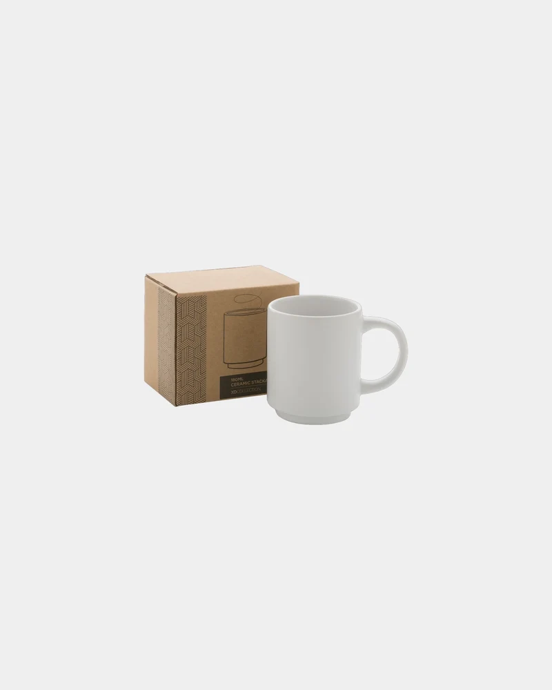 Taza cerámica apilable 180ml para personalizar