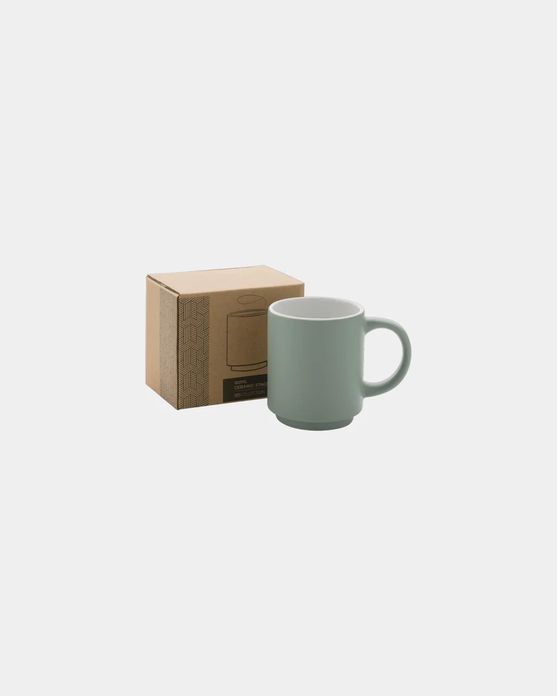 Taza cerámica apilable 180ml para personalizar