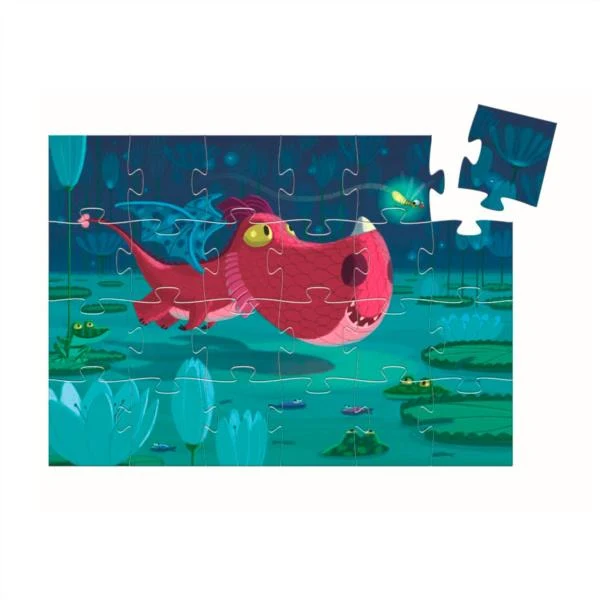 Puzzle Silueta Edmond El Dragón 24 Piezas