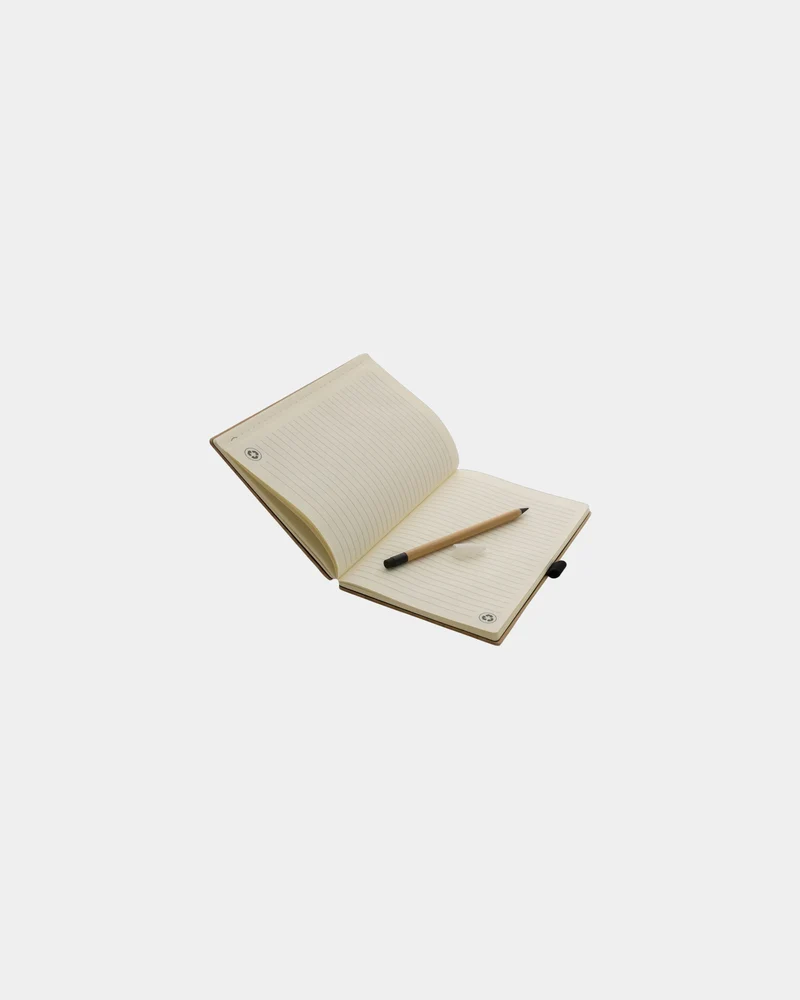 Set libreta y lápiz infinito bambú para personalizar