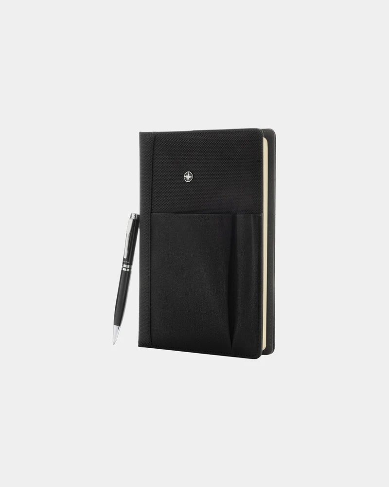 Set libreta A5 y bolígrafo con funda para personalizar