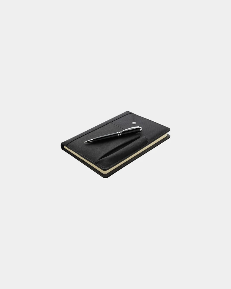 Set libreta A5 y bolígrafo con funda para personalizar